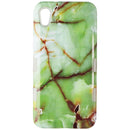 MyBat Premium Dual Layer Case for Motorola Moto E6 - Green Marble