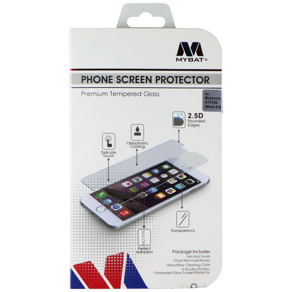 Mybat Premium Tempered Glass Phone Screen Protector for Motorola Moto E4 - Clear
