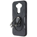 Mybat Premium Rugged Non-Slip Case with Kickstand for LG K31 - Black