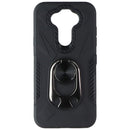 Mybat Premium Rugged Non-Slip Case with Kickstand for LG K31 - Black