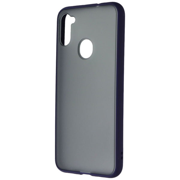 MyBat Frost Hybrid Series Case for Samsung Galaxy A11 - Smoke / Blue