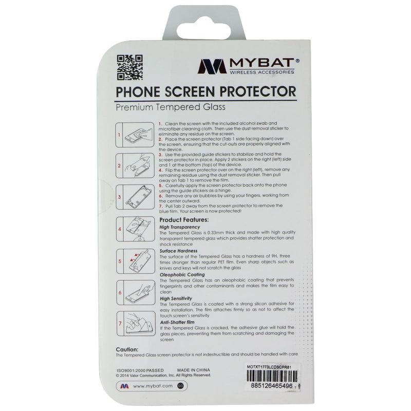 Mybat Premium Tempered Glass Screen Protector for Motorola-X1773 (Moto E4 Plus)