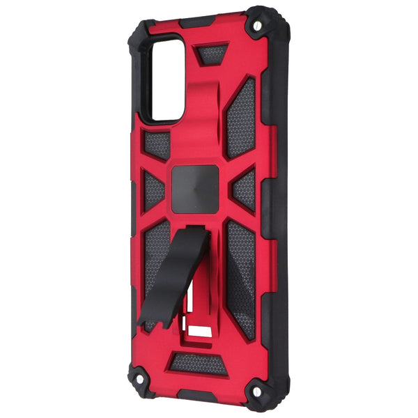 MyBat Sturdy Hybrid Series Kickstand Case for Samsung Galaxy A02s - Red / Black