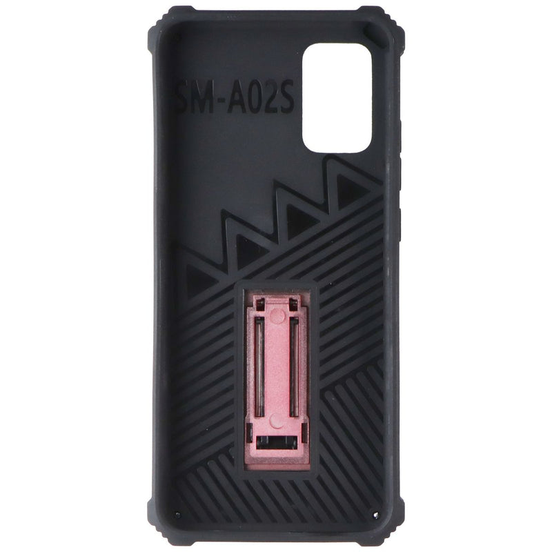 MyBat Sturdy Hybrid Series Kickstand Case for Samsung Galaxy A02s - Red / Black