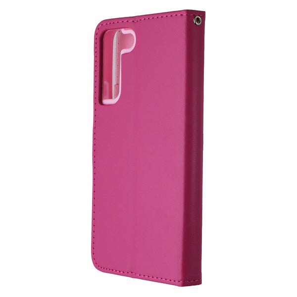 Mybat MyJacket Wallet Case for Samsung Galaxy (S22+) - Pink Leather