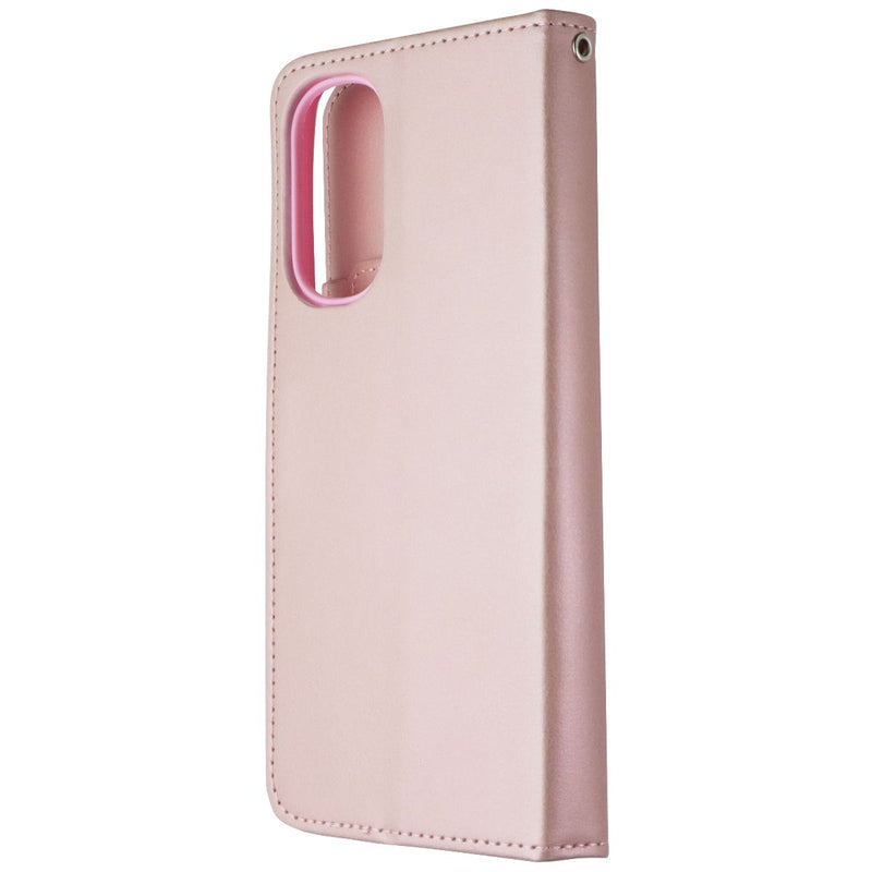 MyBat MyJacket Wallet Case for Motorola Moto G Stylus (2022) - Rose Gold Pink