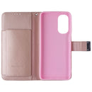 MyBat MyJacket Wallet Case for Motorola Moto G Stylus (2022) - Rose Gold Pink