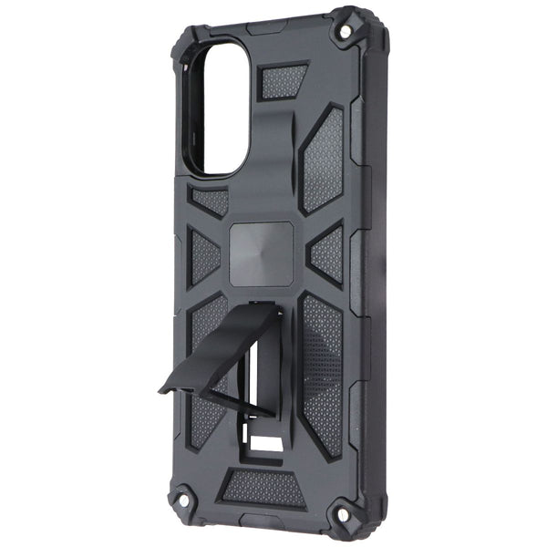 Mybat Rugged Kickstand Case for Motorola Moto G 5G (2022) - Black