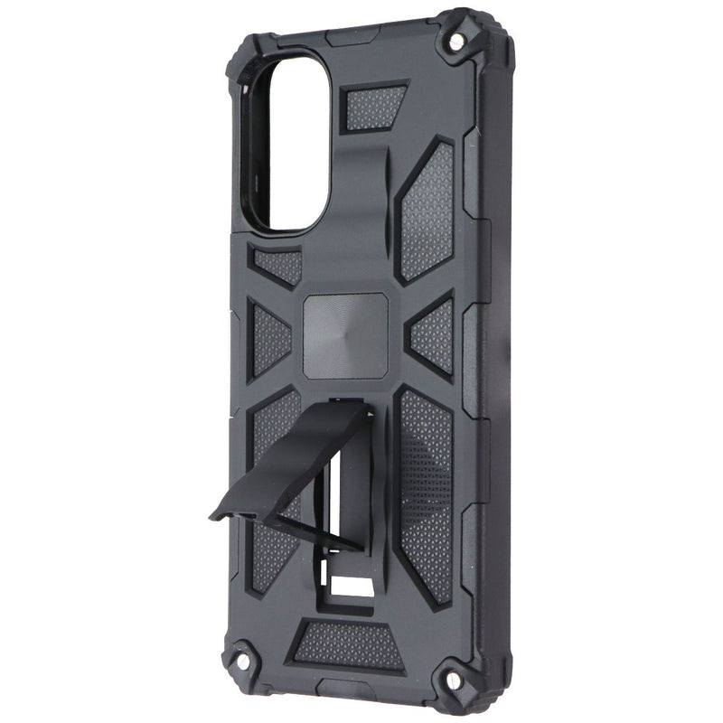 Mybat Rugged Kickstand Case for Motorola Moto G 5G (2022) - Black
