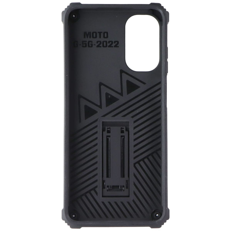 Mybat Rugged Kickstand Case for Motorola Moto G 5G (2022) - Black