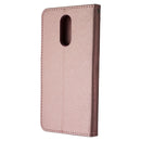 MyBat MyJacket Wallet CrossGrain Case for LG Stylo 4 - Rose Gold