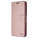 MyBat MyJacket Wallet CrossGrain Case for LG Stylo 4 - Rose Gold