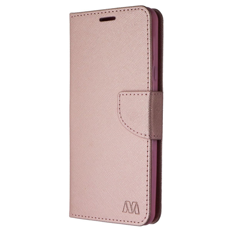 MyBat MyJacket Wallet CrossGrain Case for LG Stylo 4 - Rose Gold