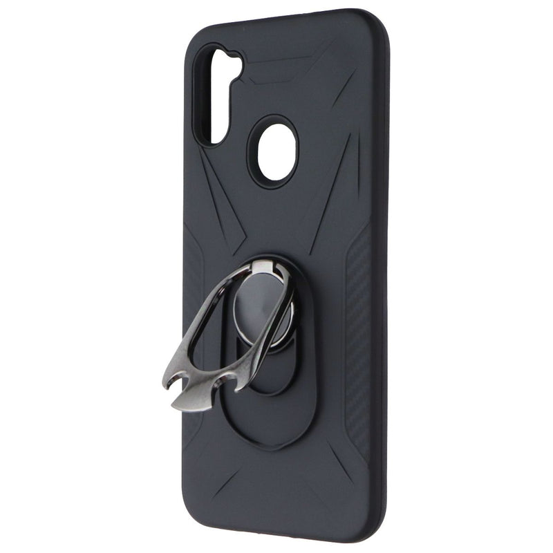 MyBat PopTop Series Ring Stand Dual-Layer Case for Samsung Galaxy A11 - Black