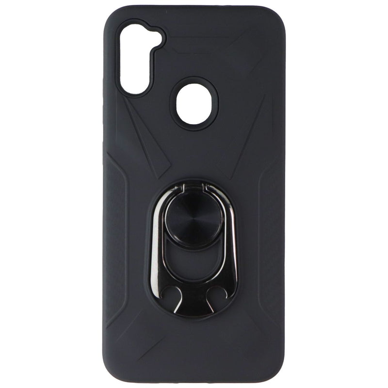 MyBat PopTop Series Ring Stand Dual-Layer Case for Samsung Galaxy A11 - Black