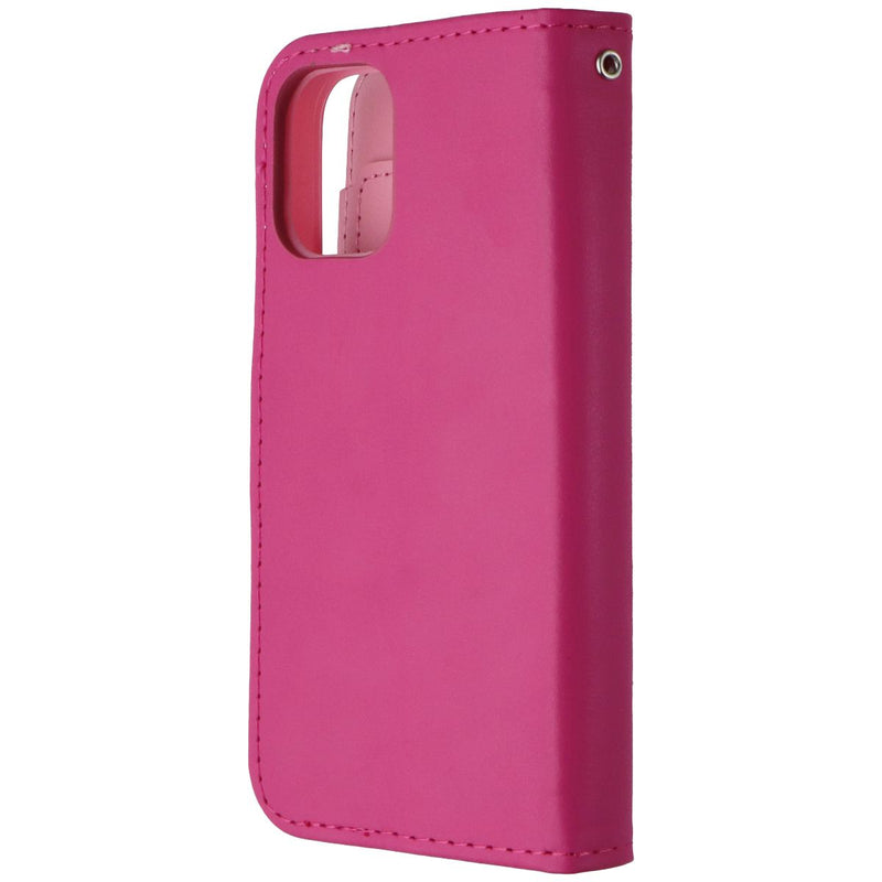 MyBat MyJacket Wallet Case for Apple iPhone 12 Mini - Hot Pink