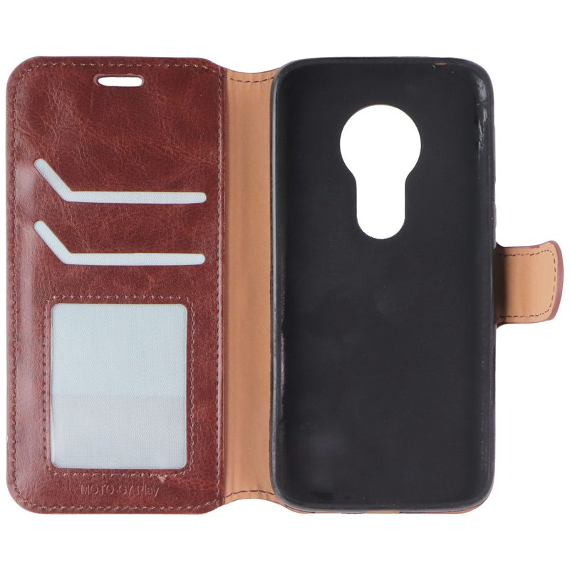 MyBat MyJacket Wallet Case for Motorola Moto G7 Play - Brown