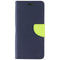 Mybat MyJacket Wallet Crossgrain Series Case for LG K40 - Blue and Green Leather