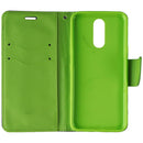 Mybat MyJacket Wallet Crossgrain Series Case for LG K40 - Blue and Green Leather