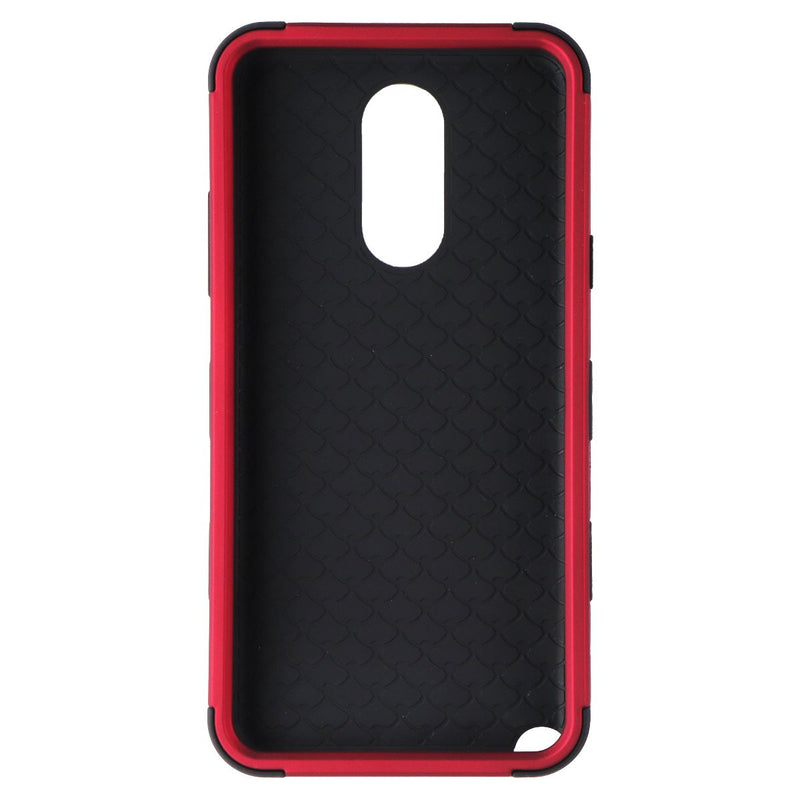 MyBat Tuff Hybrid Series Case for LG Stylo 5 - Titanium Red/Black