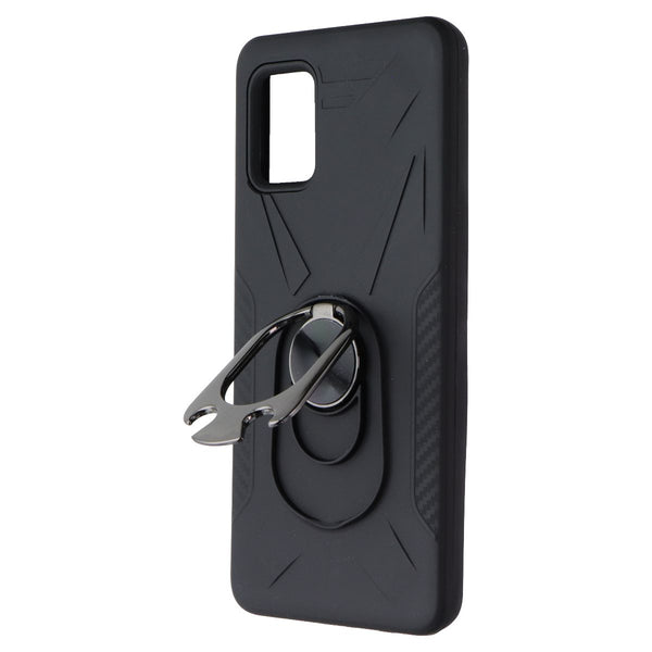 MyBat Dual Layer Hard Case with Holder/Stand for Galaxy A51 5G - Black