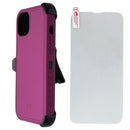 MyBat Pro Maverick Series Case and Holster for Apple iPhone 14 Plus - Plum