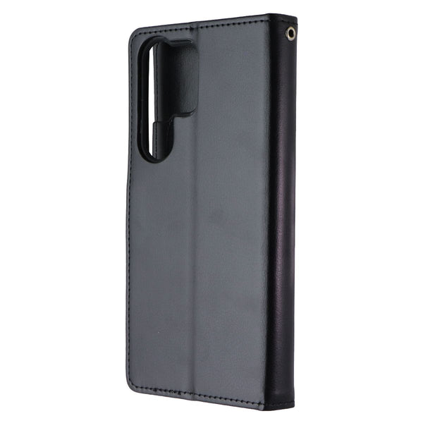 Mybat MyJacket Wallet Case for Samsung Galaxy S23 Ultra - Black Leather