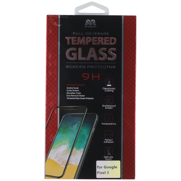 MyBat Full Coverage 9H Tempered Glass Screen Protector for Google Pixel 3