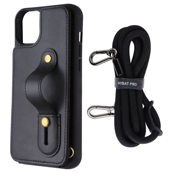 Mybat Pro Clutch Series Crossbody Wallet Case for Apple iPhone 15 Plus - Black