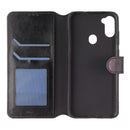 MyBat MyJacket Wallet Element Series Case for Samsung Galaxy A11 - Black Leather