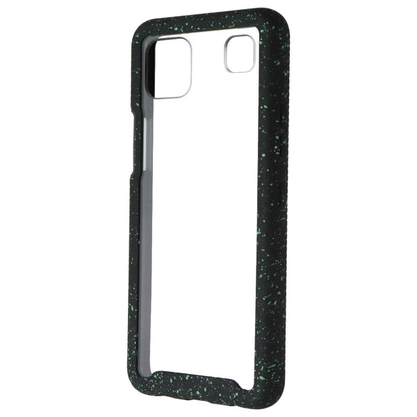 MyBat Full-Body Rugged Clear Bumper Case for LG K92 (5G) - Black/Green Speckle