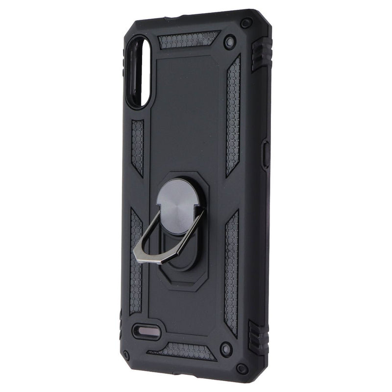 Mybat Rugged Case with Ring Stand for LG K22 - Black