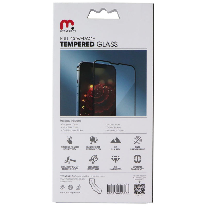 Mybat Pro Full Coverage Tempered Glass for Apple iPhone 13/13 Pro - Black Edges