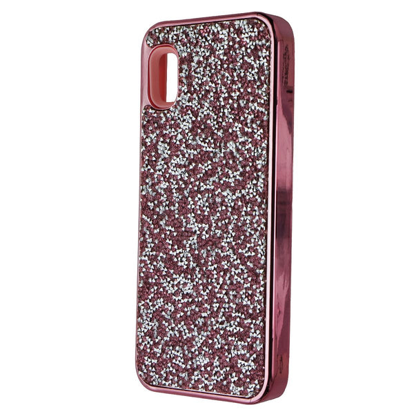 MyBat Encrusted Rhinestones Hybrid Case for Samsung Galaxy A10e - Pink Glitter
