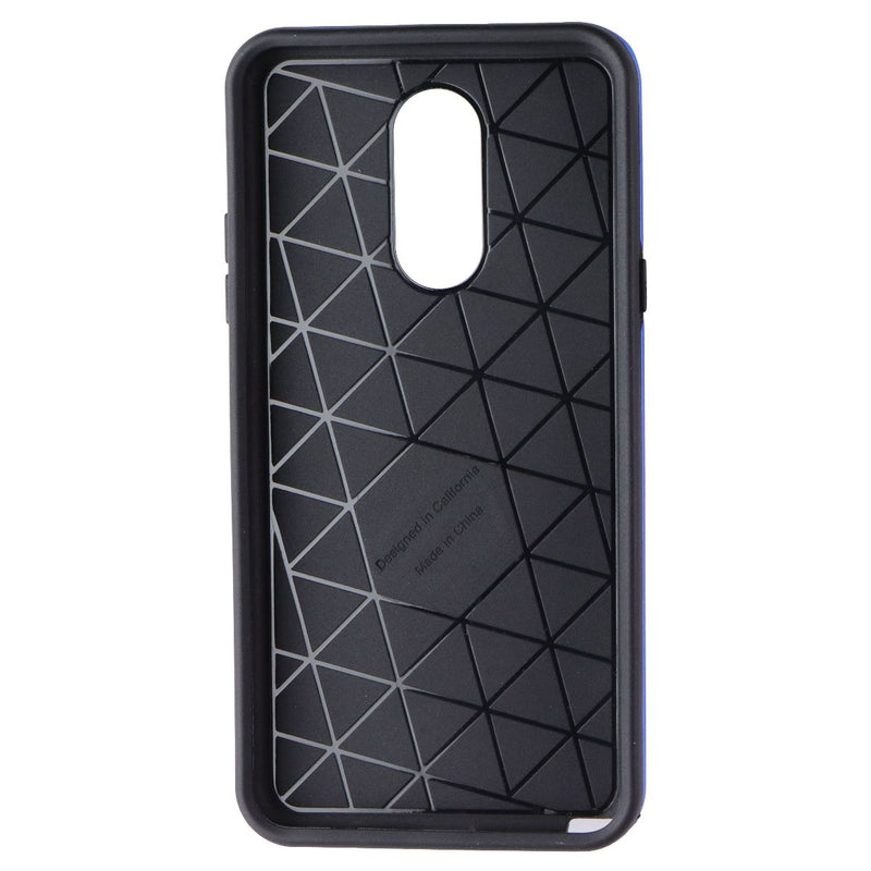 Mybat Fuse Hybrid Case with Wristband Stand for LG Stylo 5 - Blue