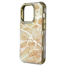 MyBat Pro Tuff Series Case for Apple iPhone 14 Pro - Pale Yellow Marbling / Gold