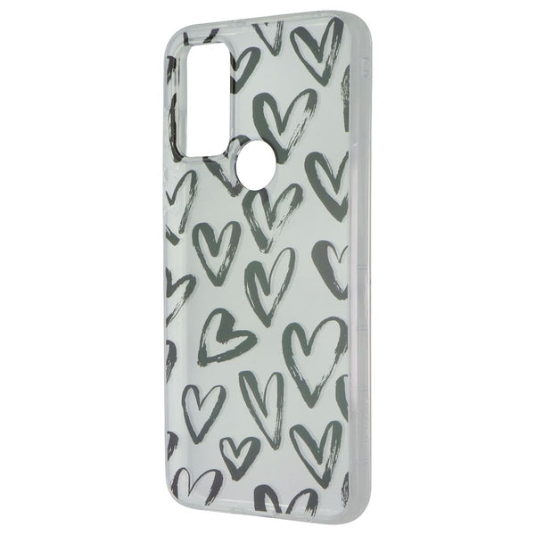 MyBat Pro Mood Series Case for Motorola Moto G Play (2023) - Black Hearts