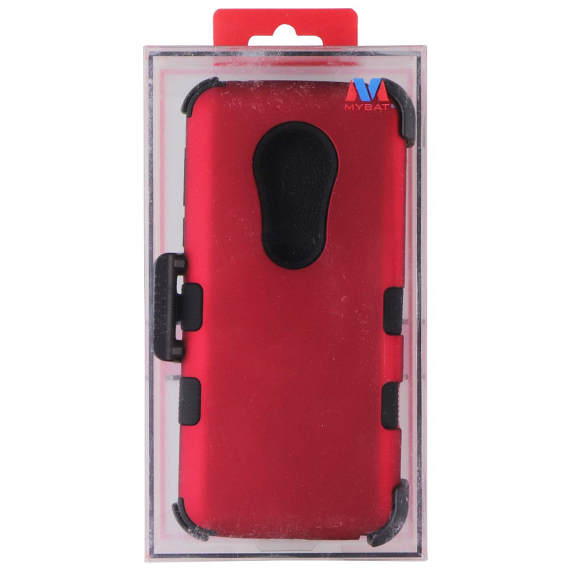 MyBat Dual Layer Case & Holster for Motorola Moto G6 Play - Red/Black