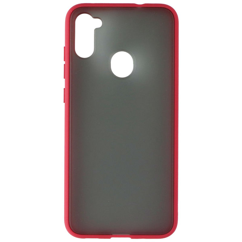 MyBat Frost Hybrid Series Case for Samsung Galaxy A11 - Smoke / Red
