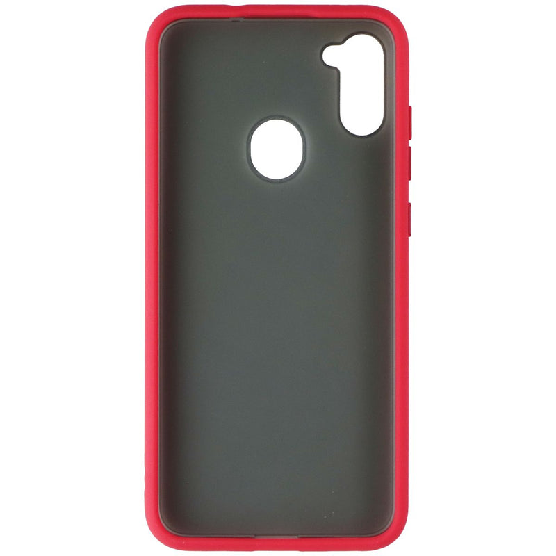 MyBat Frost Hybrid Series Case for Samsung Galaxy A11 - Smoke / Red