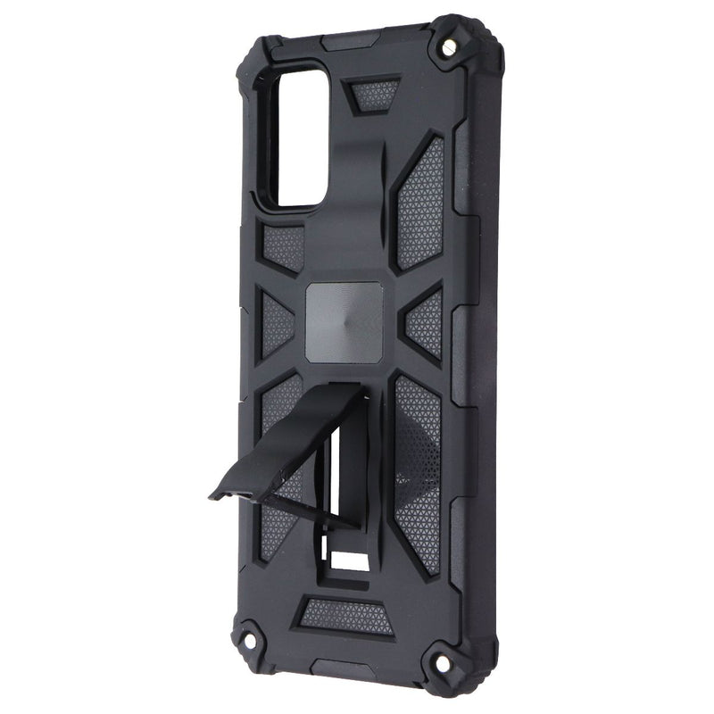 MyBat Sturdy Hybrid Protector Cover (with Stand) for Samsung Galaxy A02s - Black