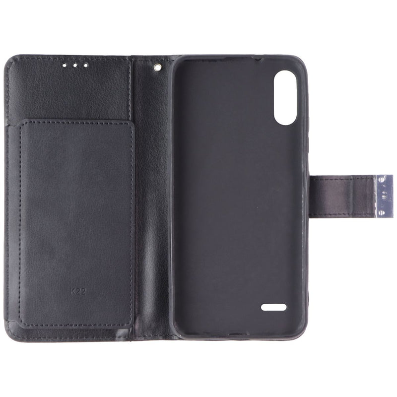 Mybat MyJacket Wallet Case for LG K22 - Black Leather