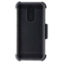Mybat 3-in-1 Kinetic Hybrid Case / Holster / Glass Combo for LG K40 - Gray