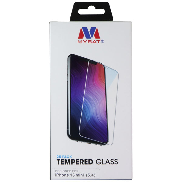 Mybat Tempered Glass Screen Protector for Apple iPhone 13 Mini - 25 Pack