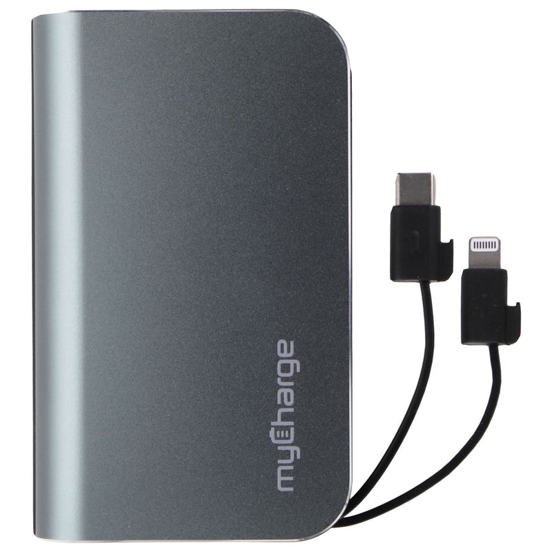 myCharge HUB Turbo 6700mAh USB-C Portable Charger - Gray