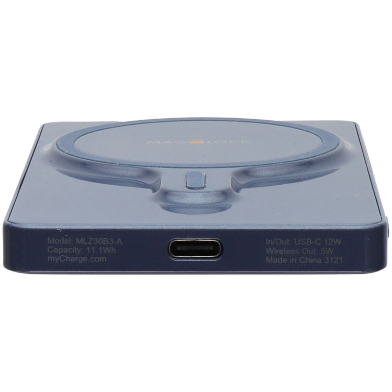 MyCharge Mag-Lock Magnetic Powerbank for MagSafe iPhones - 3,000mAh / Blue