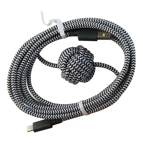 Native Union Night Series MFI Cable for Apple Devices - (10ft / 3m) - Zebra