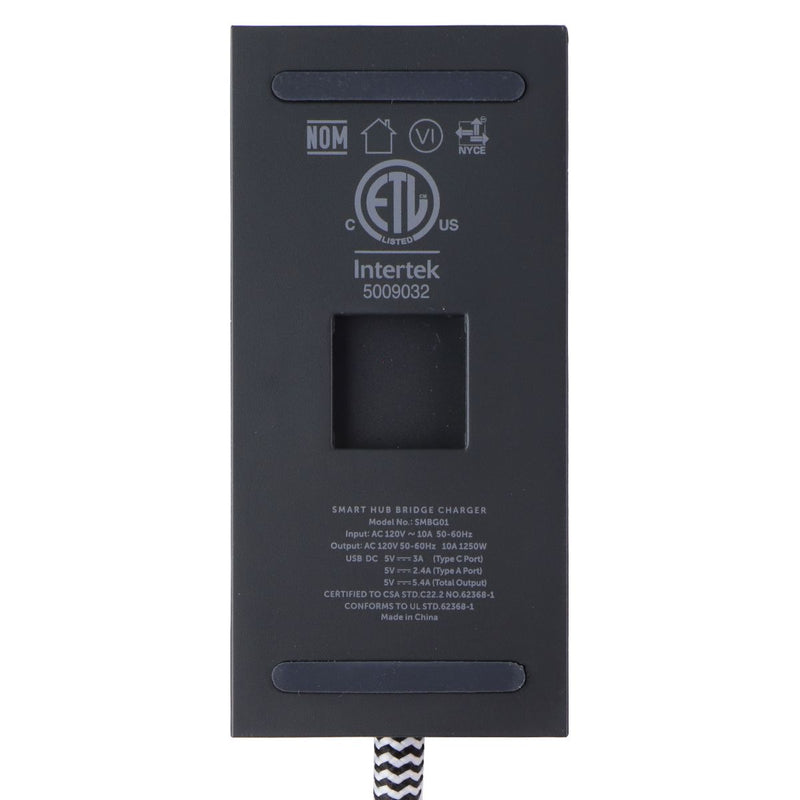 Native Union Smart Hub Bridge (3x USB-A / 1x USB-C / 2x AC Outlets) - Gray