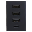 Native Union Smart Hub Bridge (3x USB-A / 1x USB-C / 2x AC Outlets) - Gray