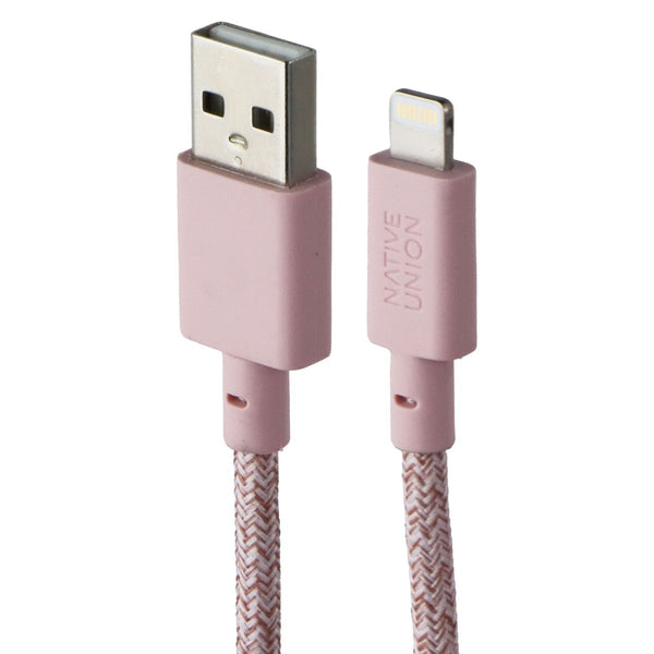 Native Union Belt Cable XL 10FT USB-A to Lightning 8-Pin - Rose